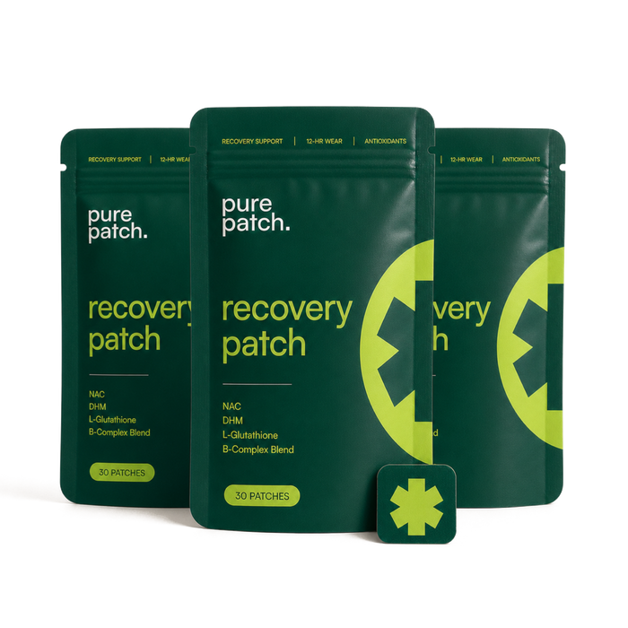 Pure Patch Recovery Patch 90-patch supply with three pouches and one wearable patch