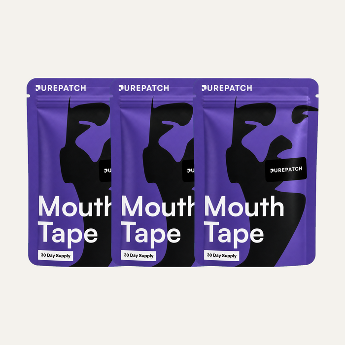 Three Pure Patch Mouth Tape 30-piece pouches for a 90-piece supply