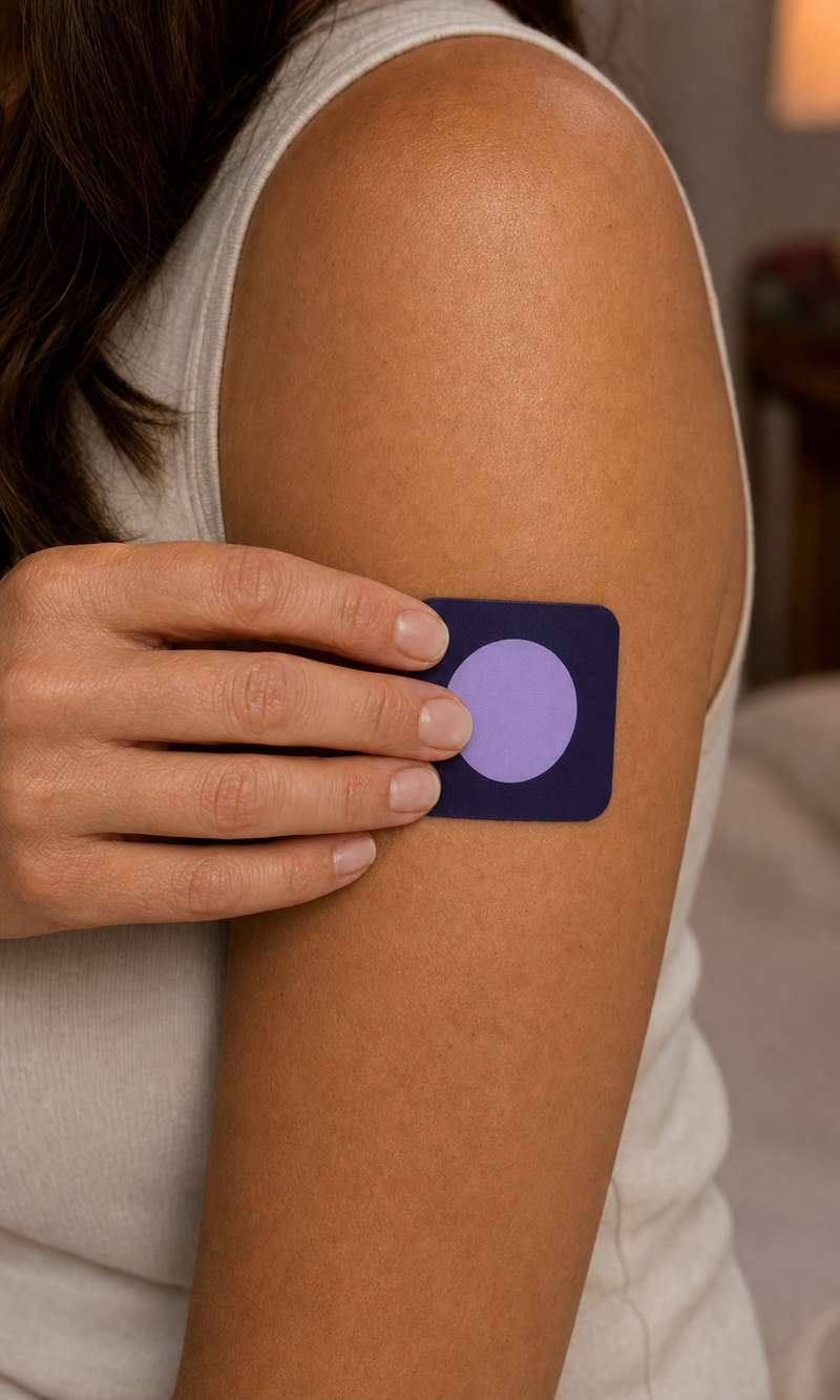 Pure Patch Sleep Patch on the upper arm